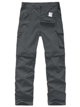 Asfixiado kids cargo pants zip-off legs for quick, comfortable conversion from pants to shorts