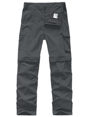 Asfixiado kids cargo pants zip-off legs for quick, comfortable conversion from pants to shorts
