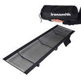 ASGARD camping cot assembled for quick on-the-go setup and convenience