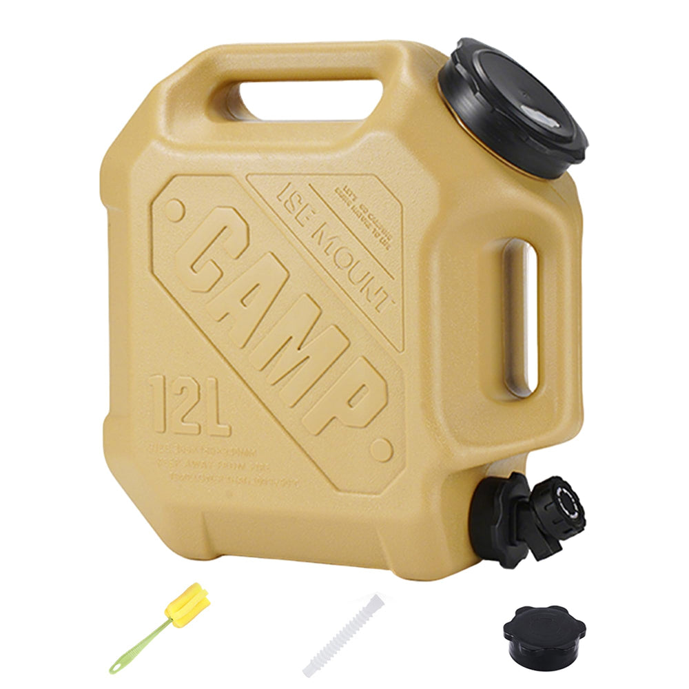 ASIEIT 3.2 gallon water jug with spigot and dual handles for easy transport