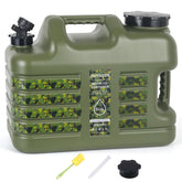 ASIEIT 5 gallon water jug with spigot pours smoothly for camping hydration.