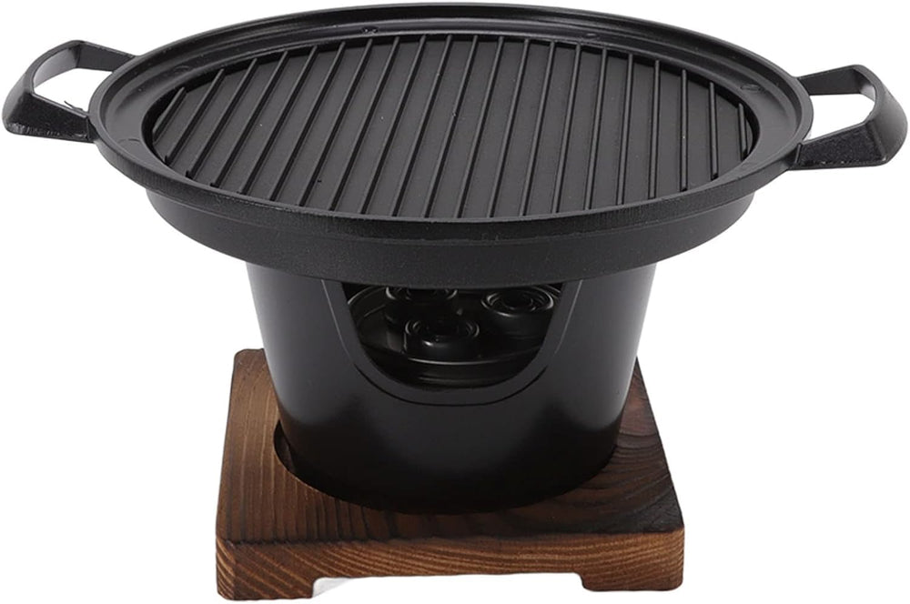 Asixxsix BBQ Charcoal Grill on table-top setup for smokeless indoor dining