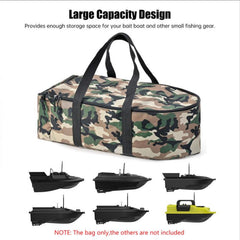 Asixxsix RC Bait Boat Storage Bag zipper detail enables quick access in field conditions.