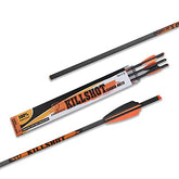 ASODROCK crossbow bolts close-up highlights durable 400-grain carbon construction for reliable performance