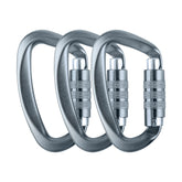 Aspire auto-locking carabiner twist-lock closeup shows secure, quick-locking performance.