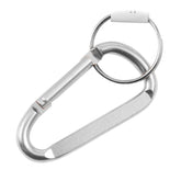 ASR Outdoor 8mm large carabiner in silver for backpacks and key chains and everyday gear.