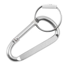 ASR Outdoor 8mm large carabiner in silver for backpacks and key chains and everyday gear.