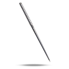 ASR Outdoor Solid Titanium Ice Pick top view shows ultralight, rust-free design