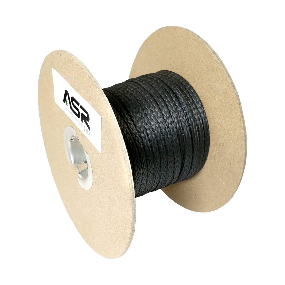 ASR Outdoor Technora survival rope 1200lb, 1000ft, black for rugged outdoor tasks