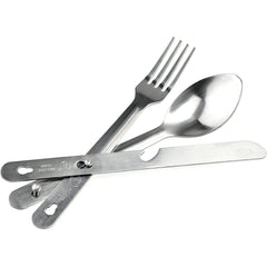 ASR Outdoor 2-pack minimalist utensils with knife for lightweight trail dining.
