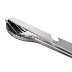 ASR Outdoor utensil with built-in can opener for added versatility on treks.