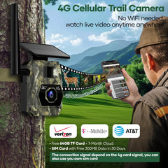 Assark cellular trail camera 2K video captures sharp wildlife footage