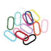 Assorted colors aluminum carabiners with keyrings red focus for secure gear attachment