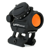 AT3 Tactical RD-50 Pro red dot sight with crisp 2 MOA dot for fast target acquisition.