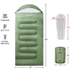 Atarashi sleeping bag in use on a hike demonstrates warmth and comfort for overnight camping