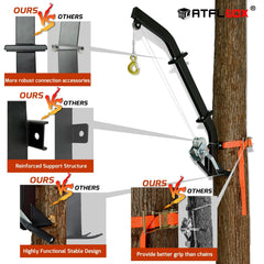 Atflbox 26ft steel cable deployment for heavy game handling