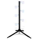 Atflbox AR500 dueling tree front view with six 4-inch paddles for rimfire training