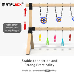 ATFLBOX T-connector horizontal piece for modular target layouts and customization