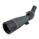 Athlon Talos 20-60x80 spotting scope front-view offers bright, detailed observations.