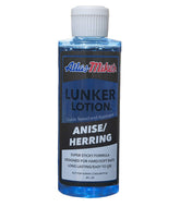 Atlas Mike's Anise Herring Lunker Lotion bottle ready for quick lure coating and scent boost.