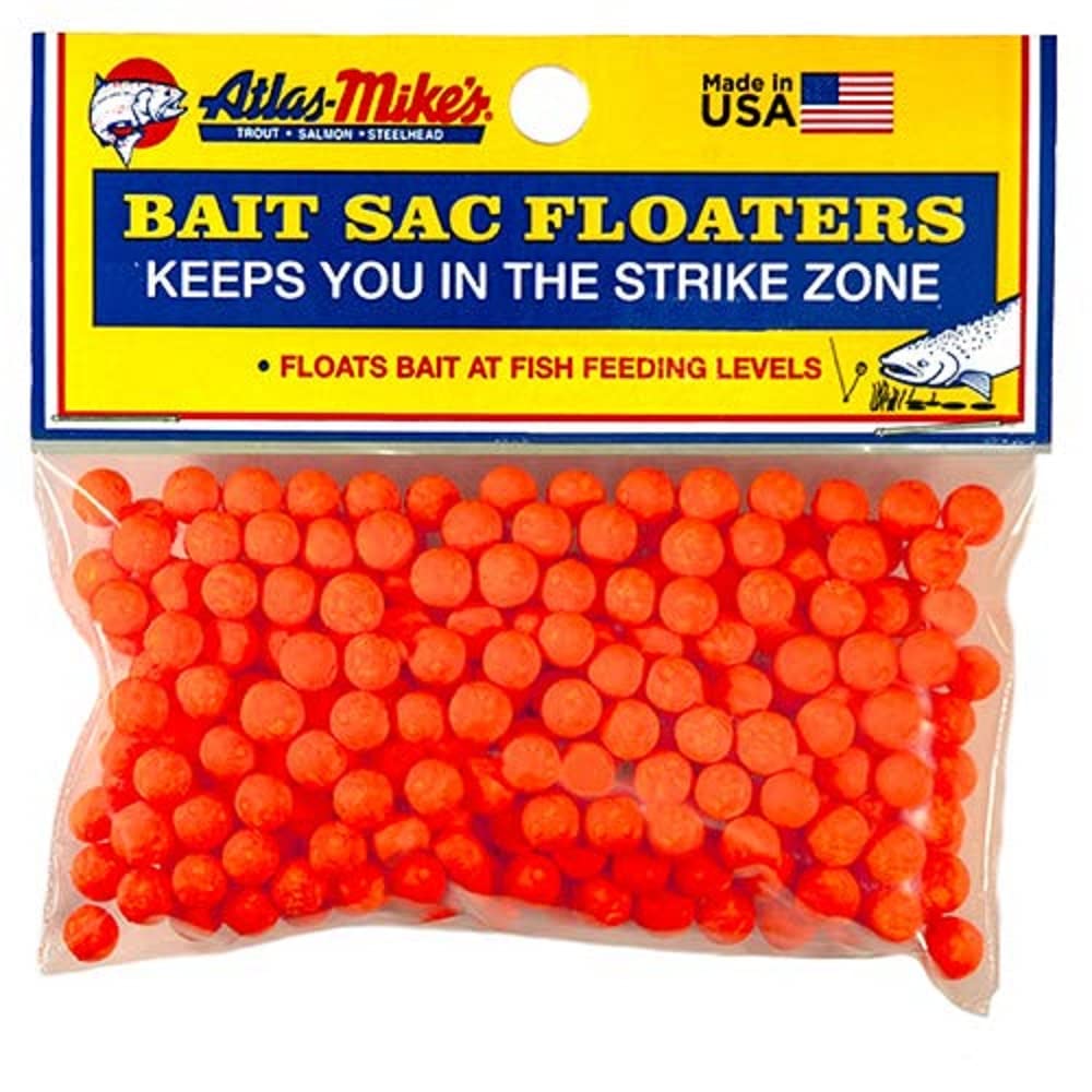 Atlas Mike's Bait Sac Floater Orange 300 Pack product image 1 (99003)