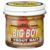 Atlas Mike's Big Boy Salmon Egg 208 packaging with jumbo eggs, ready for confident casting.