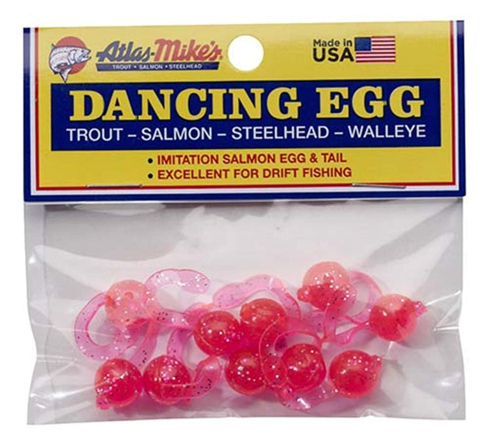 Atlas Mike's Dancing Salmon Bait Eggs pink pack of 10 - image 1