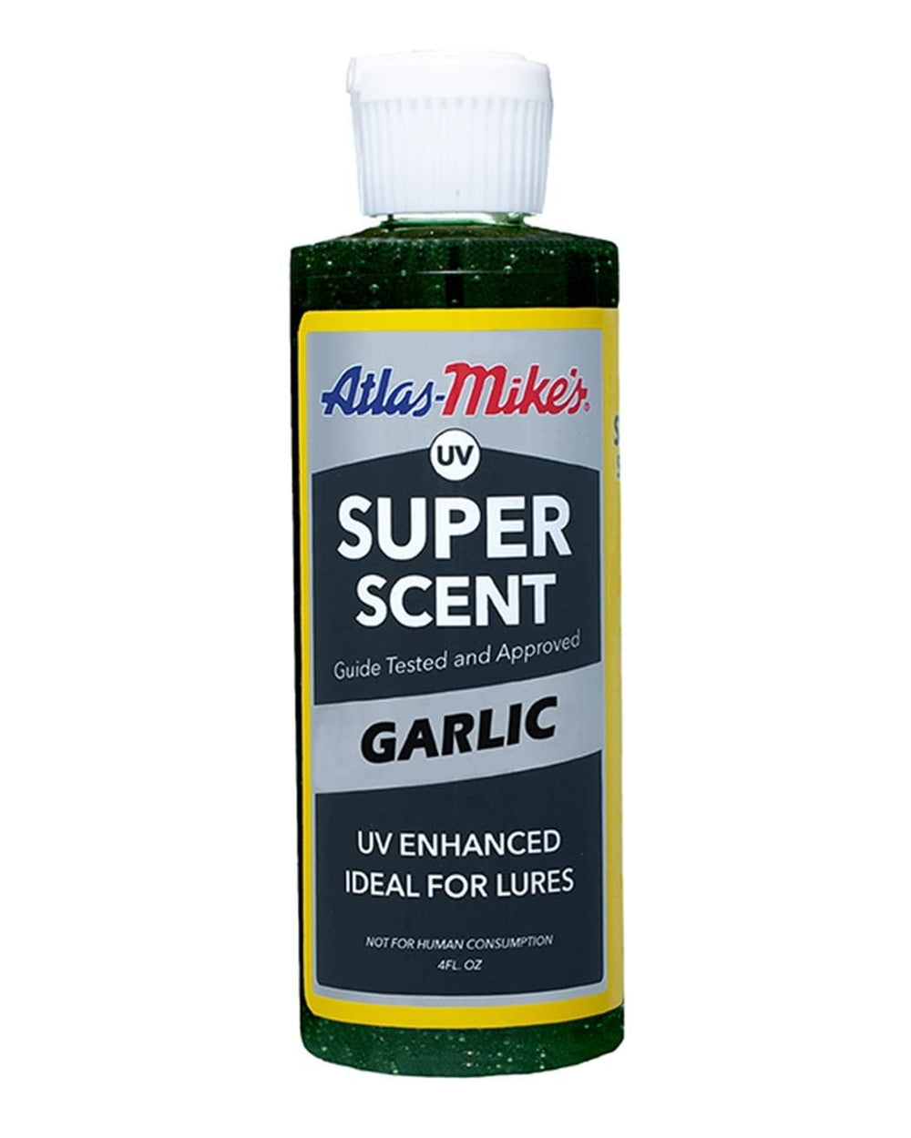 Atlas Mike's Garlic UV Super Scent for Fishing Bait - Green 4oz (6604)