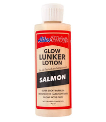Atlas-Mikes Lunker Lotion Glow Salmon bottle front view