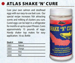 Curing salmon eggs with Atlas Mike's Shake N Cure Orange