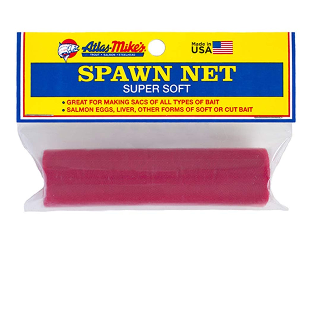 Atlas Mike's Super Soft Spawn Net in red for bait sacs, 4x16 roll