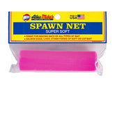 Atlas Mike's Super Soft Spawn Net pink 3x16in bait holder on white background
