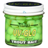 Atlas Mike's UV Glo Egg 1022 front view showing chartreuse glow for trout