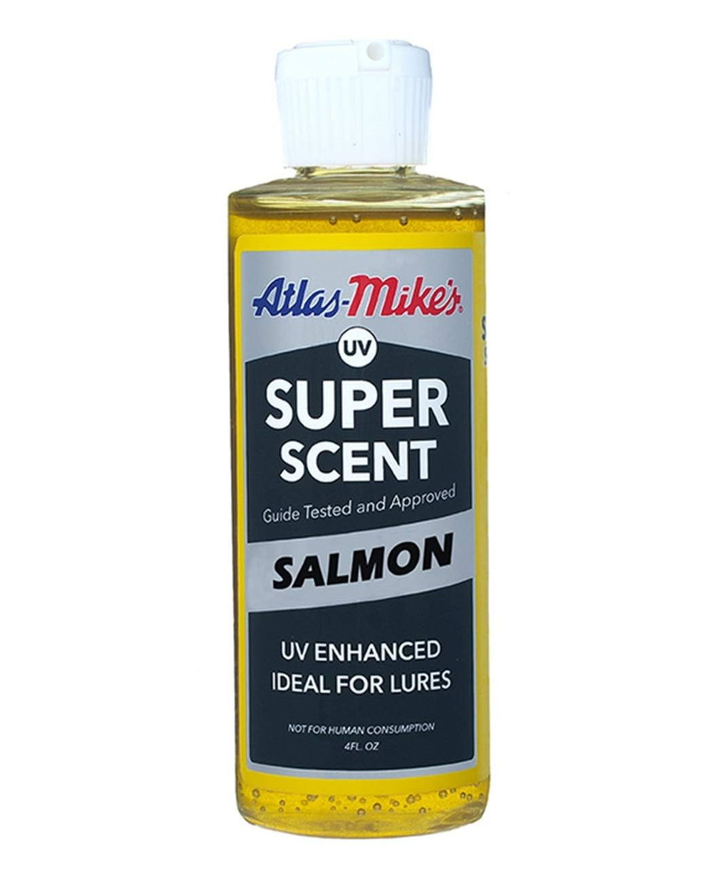 Atlas Mikes UV Super Scent bottle for fishing bait and lure