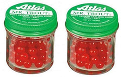 Atlas Mr. Trout Sugar Cured Salmon Eggs - Red, 2 Jars, Soft Center 75056