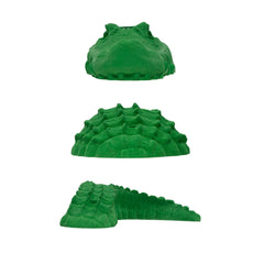 Atomik Alligator tail green hold for full-body reach on climbs