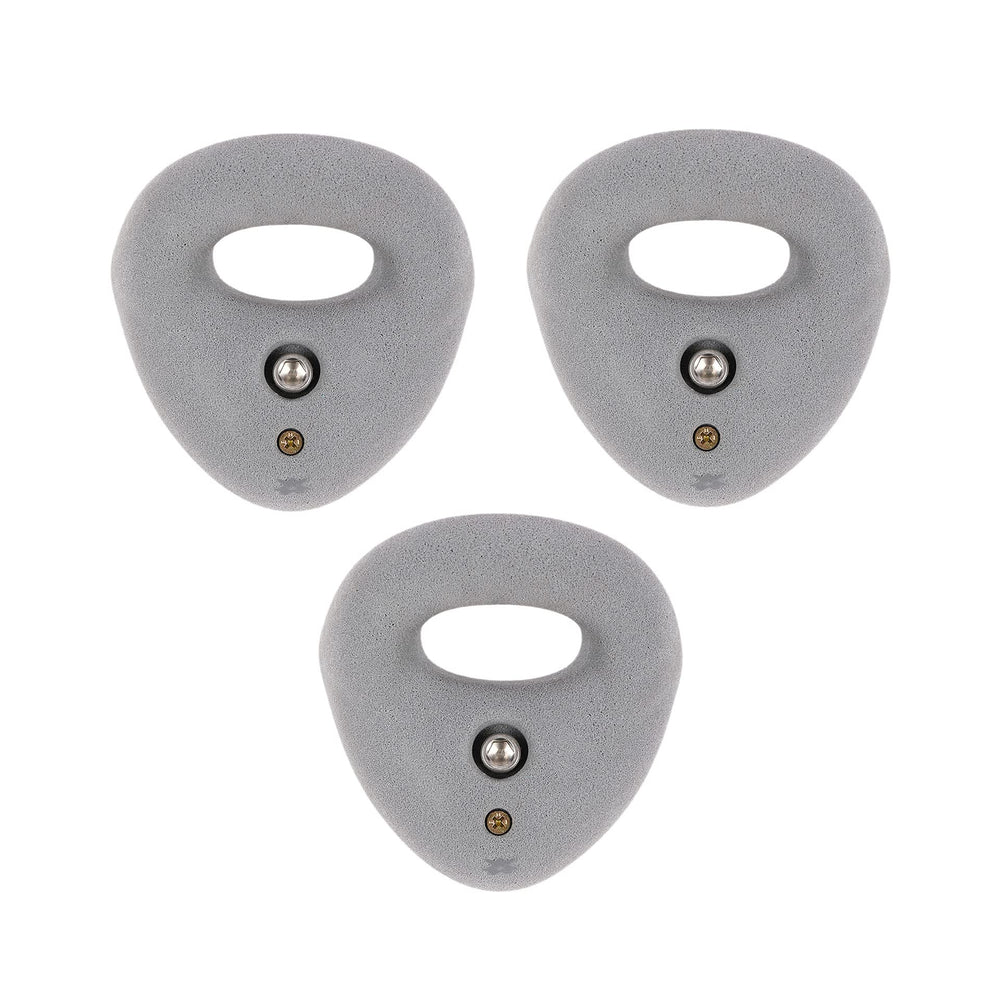 Atomik Rock Climbing Holds large gray bolt-on jug ring for indoor walls.