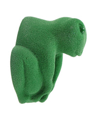 Atomik Tree Frog hold in green offers varied angles to challenge young climbers