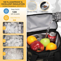 ATRIPACK tactical cooler features MOLLE front panel for convenient accessory pouches