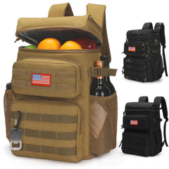 ATRIPACK Tactical Backpack Cooler front view shows 25L capacity for outdoor adventures.
