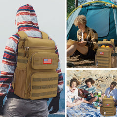 ATRIPACK Tactical Backpack Cooler open compartment demonstrates organized storage and quick access.