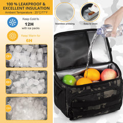 ATRIPACK top compartment for dry items keeps snacks organized during travels