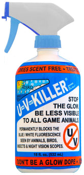 Atsko UV Killer bottle with trigger spray for field camouflage prep.