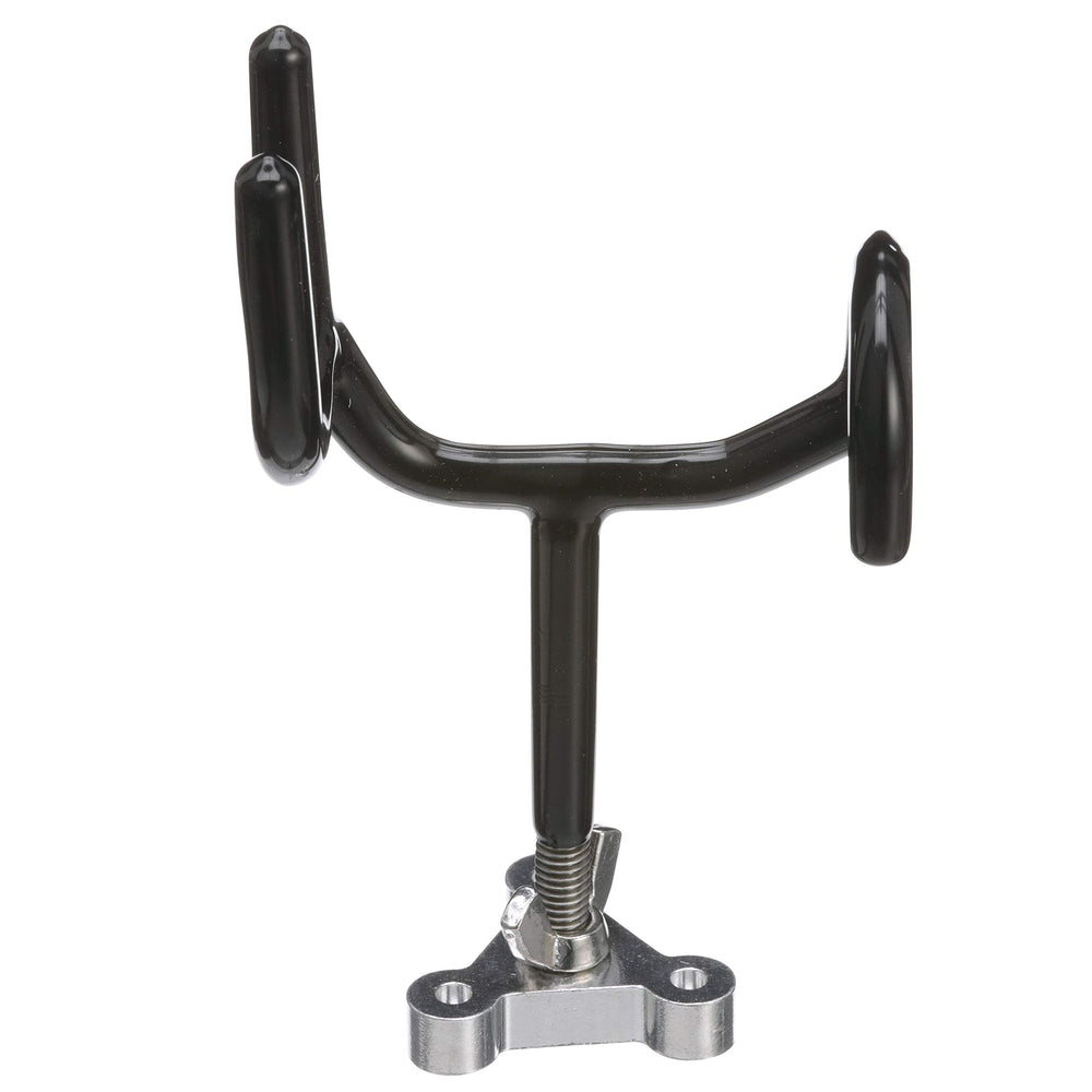 Attwood 5060-3 Sure Grip rod holder angle close-up showing near-horizontal tilt for stability