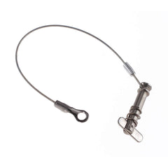 Attwood 66202-3 heavy-duty tethered clevis pin with cable lanyard for Bimini hinge fittings