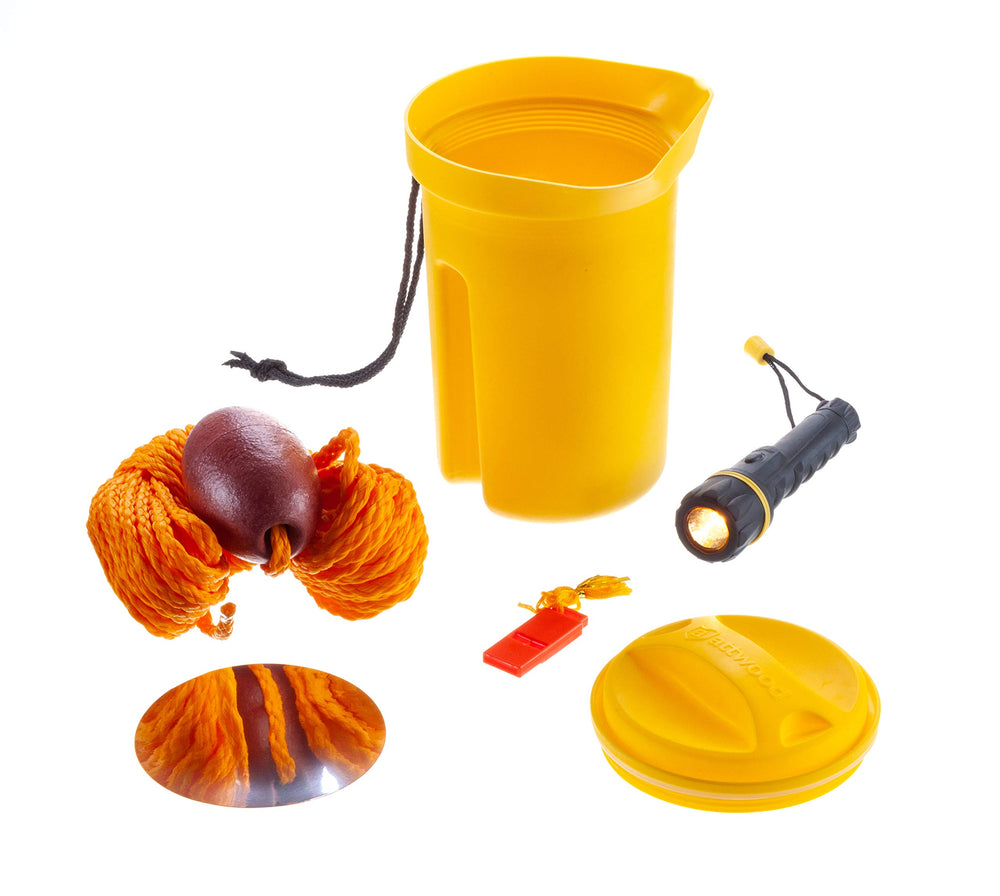 Attwood Bailer Safety Kit flashlight provides bright illumination for nighttime boat checks.