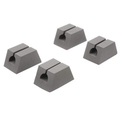 Attwood vinyl-coated clips prevent scratches while securing the canoe.