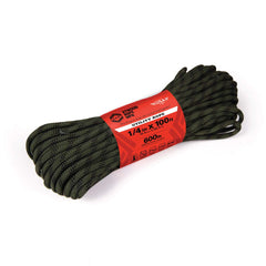 Atwood Rope MFG camouflage 1/4-inch braided rope, 100ft, ideal for camping and tie-downs.