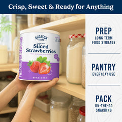 Augason Farms freeze-dried strawberries snack-ready option for quick energy anywhere