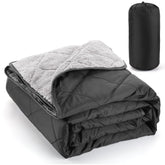 Aulock blanket folded compact for easy storage and quick game-day setup.